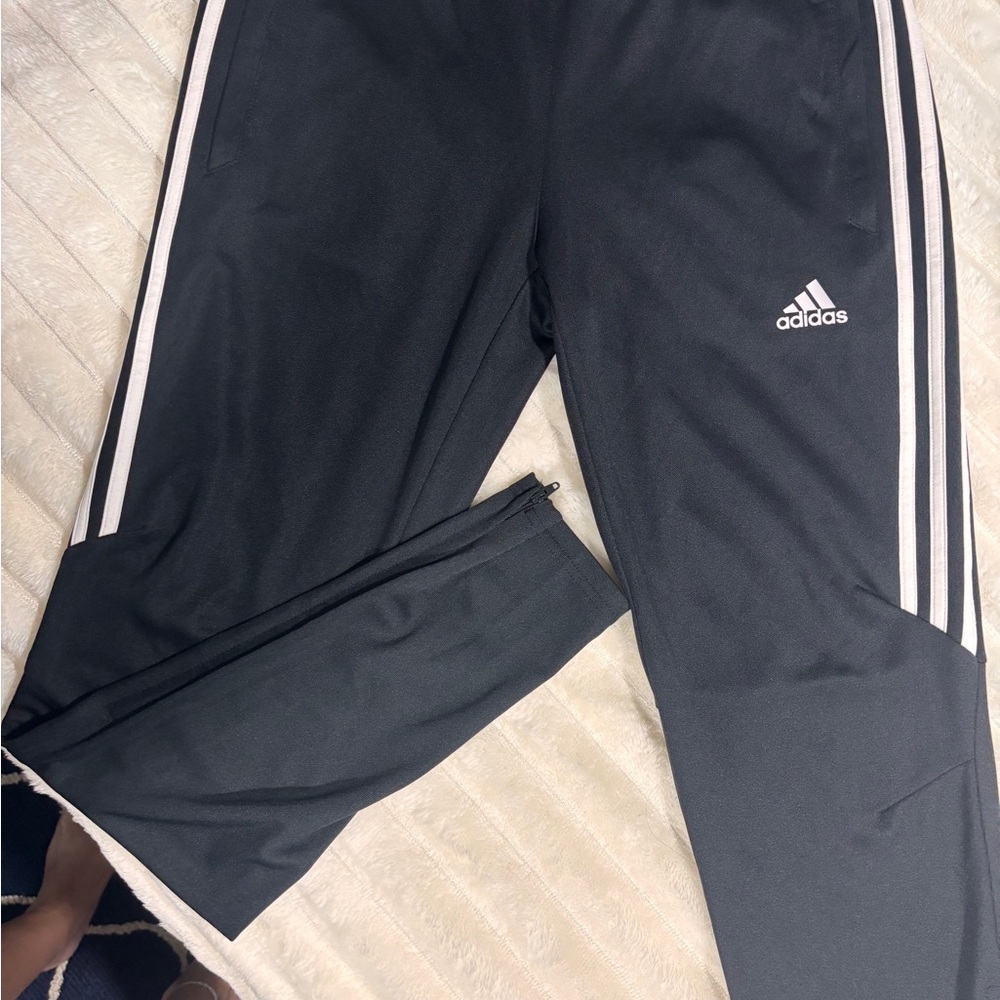 Adidas Black track pants with Tapered Fit